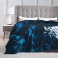 Solo Leveling Anime Throw Blankets Plush Travel Blankets Bedroom Living