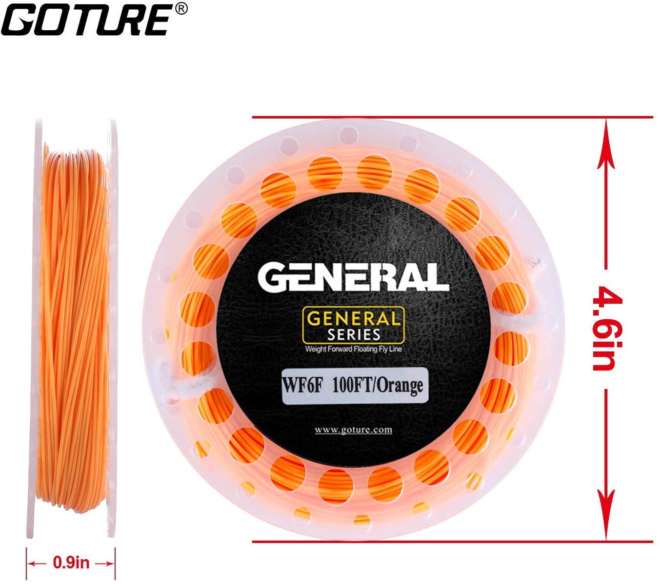 Goture Fly Cord Fly Cord Floating Fly Cord Fly Fishing String Weight Forward Double Welded Micro Loops Fly Cord For Freshwater Saltwater 90FT 100FT