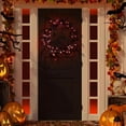thumbnail image 5 of Halloween Black Branch Wreath With Light,16.92 In Artificial Hanging Halloween Wreath,Halloween Dead Branch Garland Decoration,Halloween Horror Wreath for Indoor Outdoor Party Window Wall Decor(1pc), 5 of 5