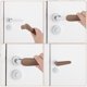 thumbnail image 4 of Cubiertas para Pomo de Puerta Uxcell, Protector de Pomo de Puerta de Silicona, Cubierta Suave Anticolisión para Tiradores de Puertas para Dormitorios, Baños, Oficinas, Rojo, 4 of 7