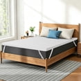 thumbnail image 3 of Arctus Twin XL Ventilated Memory Foam Mattress Topper, 3" Gel Memory Foam with Removable Jacquard Cover, CertiPUR-US, 3 of 9