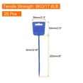 thumbnail image 2 of 25pcs Marker Cable Zip Ties, 8 Inch Self-Locking Labels Zip Tie Wraps for Indoor and Outdoor, 3/16", Blue, 2 of 5