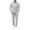 Light Gray, variant on Men's Spring Fall 2-Piece Set, Casual Collar Long Sleeve Shirt and Long Pants, Smart Casual Office Outfit For Business and Daily Wear,Black,2XL