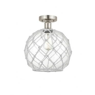 Innovations Lighting - Farmhouse Rope - 1 Light Semi-Flush Mount In Industrial
