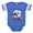 Royal Blue, variant on CafePress - Cute Kawaii Cat - Cute Infant Baby Football Bodysuit