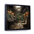 thumbnail image 2 of Designart "Toilet Industrial gracefulness Mixed I" Bath & Laundry Floater Framed Canvas Print, 2 of 7
