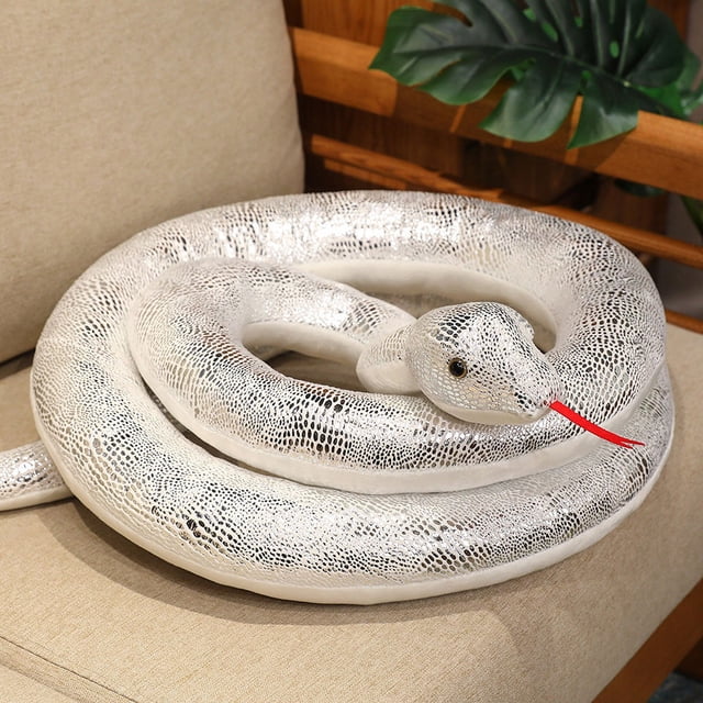 1pc 200cm/300cm Giant Snakes Plush Toy Simulation Long Golden Python Stuffed Snake Plushie Children Boys Gift Home Decoration