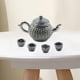 thumbnail image 5 of Juego de tetera de metal para casa de muñecas de 6 piezas, regalo de cocina, tetera a escala 1:12, taza de té plata, 5 of 9