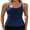 Navy, variant on Charmo Ruched Tankini Tops for Womens Color Blocked Sporty Swimsuit Tops Only Tummy Control Bathing Suit Tops (No Bottom)