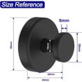 thumbnail image 5 of 4-Pack Waterproof Black Suction Cup Hooks, Removable No Drill Hanging Hooks for Towels Robes Loofahs and Wreaths, 5 of 8