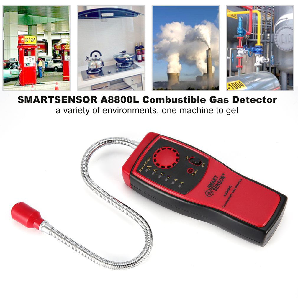 SMART SENSOR AS8800L Combustible Natural Gas Propane Leak Detector Tester Visual