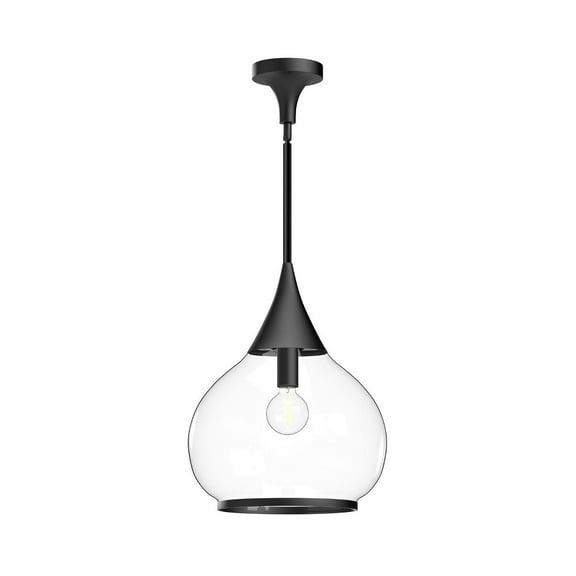 Alora Lighting Pd524214cl Hazel 14" Wide Pendant - Black