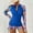 Blue, variant on LSLJS Womens Long Sleeve Rash Guard Swimsuits UV UPF 50+ Sun Protection Printed Zipper Surfing One Piece Swimsuit Bathing Suit on Clearance