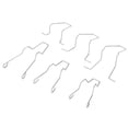 thumbnail image 4 of 5zhsfullkit 6pcs Steel Headlight Headlamp Low Beam Headlight Bulb Retaining Spring Clip for H1/h3/h4/h7, 4 of 5
