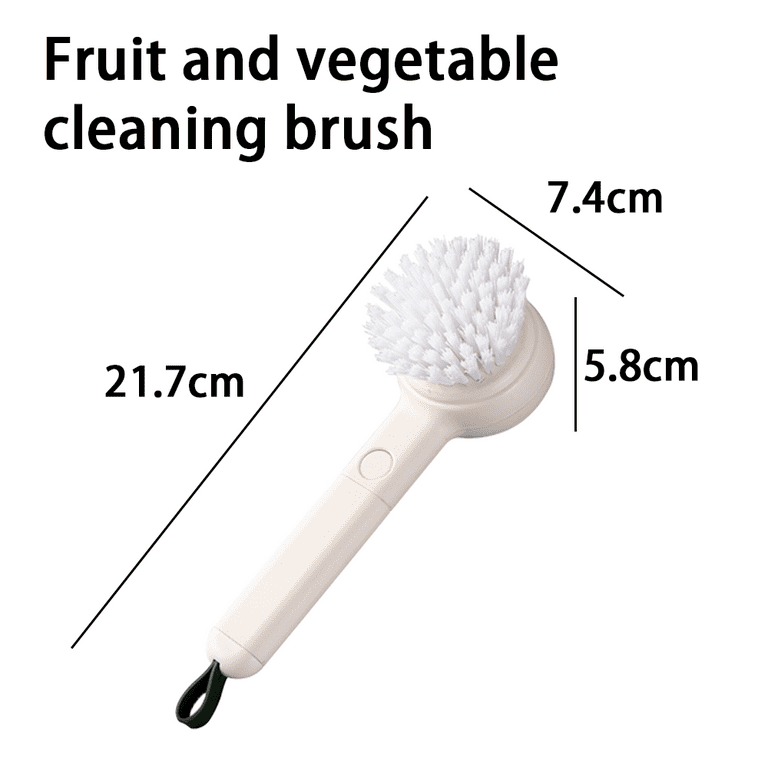 1pc White Vegetable Cleaning Brush