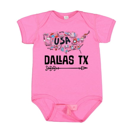 

Inktastic Dallas Texas USA Boys or Girls Baby Bodysuit