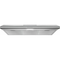 Streamline 36 in. Belluno Ductless Undermount 80 CFM Range Hood in Brushed Stainless Steel with Mesh Filters, Push Button Control, LED Light