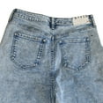thumbnail image 4 of FRAYED JEANS High Rise Baggy Shorts With Cuffed Legs Women's Size 29, 4 of 4