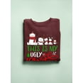 thumbnail image 2 of My Ugly Christmas Sweater Design Sweatshirt Women , Female Small, 2 of 4