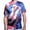 Eagle-head, variant on USA American Flag Sublimation Mens T-Shirt