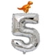 thumbnail image 5 of Globo plateado con figura de tiranosaurio 5, 5 of 6