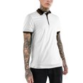 thumbnail image 1 of Ma Croix Mens Short Sleeve Pattern Printed Slim Polo Shirt, 1 of 7