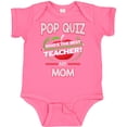 thumbnail image 3 of Inktastic Pop Quiz Mom Best Teacher Boys or Girls Baby Bodysuit, 3 of 5