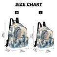 thumbnail image 3 of JIALIOU Mini Backpack Purse for Women Quilted Casual Daypack Small Travel Shoulder Bag, Wolf with Bright Moon, 3 of 7
