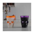 thumbnail image 5 of 12 piezas/juego de copas de vino luminosas para Halloween, accesorios de ambiente, copas de vino con esqueleto de terror, LED electrónicas, púrpura y negro, púrpura y negro, 5 of 5