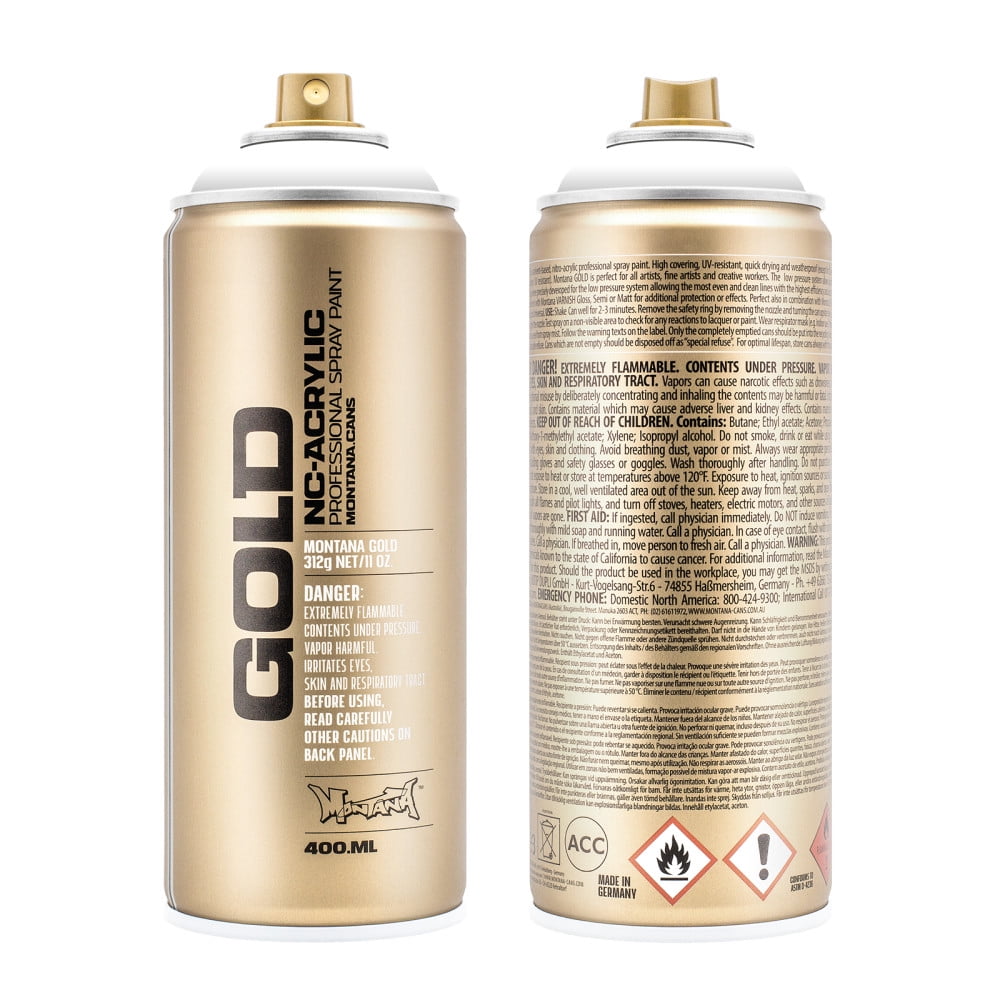 Montana GOLD 400 ml Spray Color, Shock White