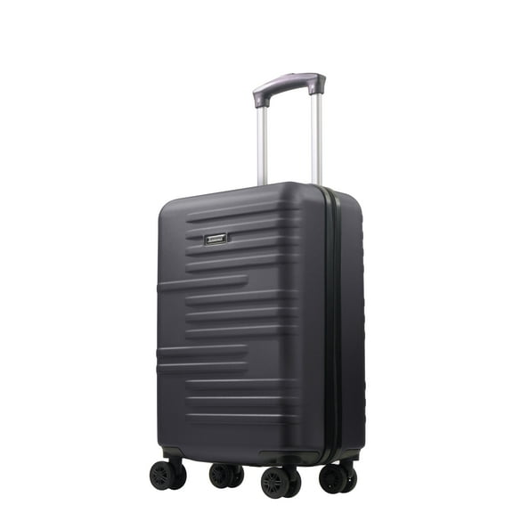 American Dreamliner 22.5 Inch Carry On Luggage, Hardshell Rolling Suitcase with Spinner Wheels, Black