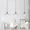 thumbnail image 3 of Industrial Style White Metal Pendant Light Fixture, Single Vintage Iron Chandelier, Retro Pendant Lighting for Dining Room Table, Simple Pendant Lamp for Kitchen Island Bar Counter Entrance, 3 of 8