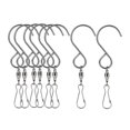 thumbnail image 1 of 8x Clips de gancho giratorios para colgar giratorios Campanas Gancho Twisters S, 1 of 9