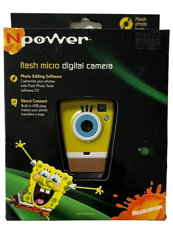 Memorex Flash Micro Spongebob Digital Camera with 8MB Memory