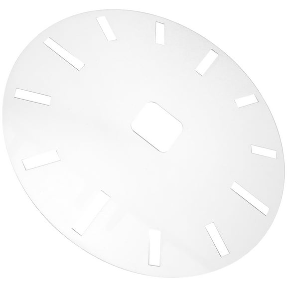 DEEPCRAFF Round Acrylic Clock Stencil with Clear Dial Markings for Easy Crafting and Wide Compatibility