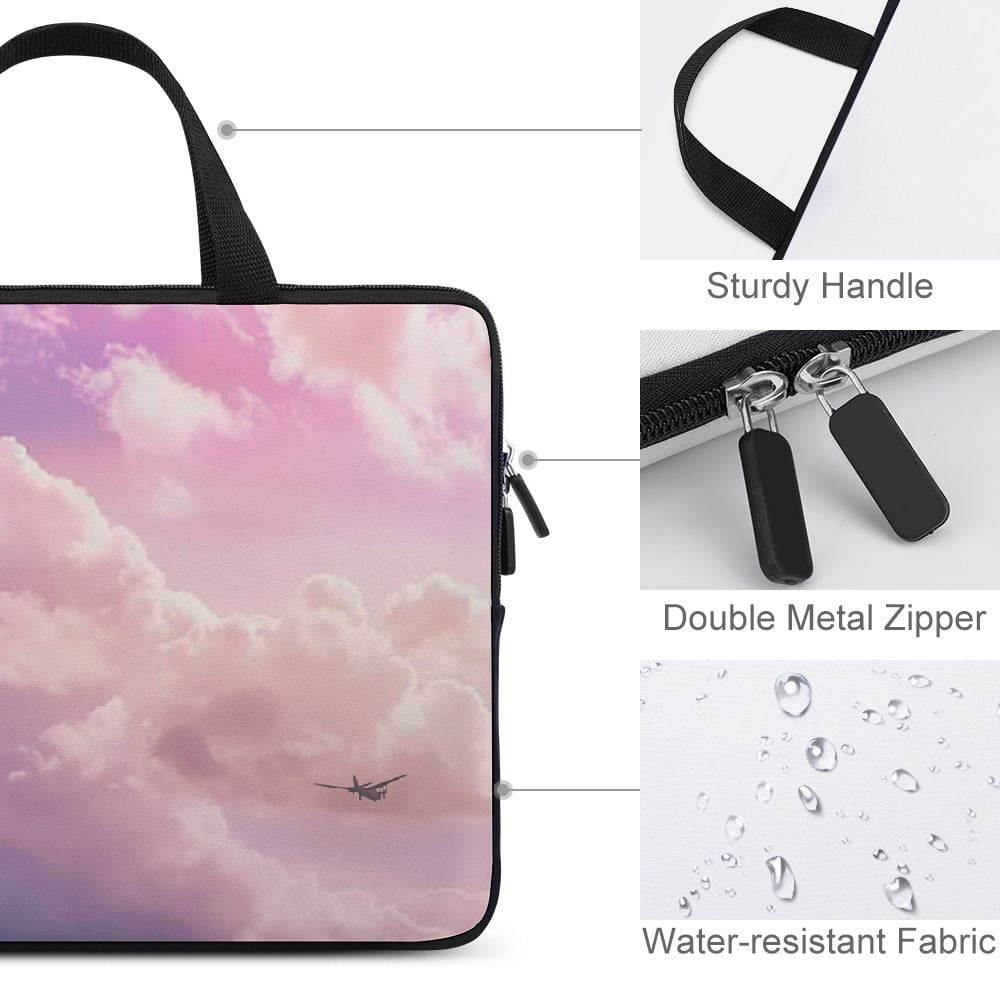 JRXY Plane Laptop Bag Diving Fabric Computer Protective Handle Case Soft Carrying Travel Case (Idea) 15inch