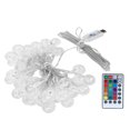 thumbnail image 2 of Heaveant LED String Lights, 5m 50LED RGB+WW Remote Control Ball Light Waterproof Decorative Lamp for Outdoor Christmas Wedding Lighting Decoration, 2 of 8