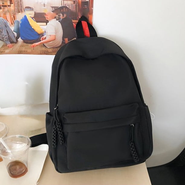 Black Large Capacity Black Backpack For Women Girls College  display picture 3
