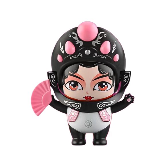 stanreset 3pieces Panda Change Expressions With One 3pcs Changing Toy Chinese Cultural Materi ABS Doll Experience Face Changing Pink 8.5*7.6*9.5CM