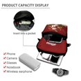thumbnail image 4 of CHAQLIN Christmas Snowman Crossbody Shoulder Bag, Polyester 2 Layer Portable Messenger Pouch for Women and Girls, Travel Running Use, 4 of 8