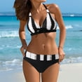 thumbnail image 5 of Sngxgn Women's Bikini Sets Two Piece Swimsuit High Waisted V Neck Swimwear Back Tie(White,XL), 5 of 8
