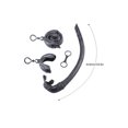 thumbnail image 4 of Soidarity Tubo de esnórquel de silicona Profesional Ergonómico Plegable Mini Adultos Deportes acuáticos Tubos de con caja de Deportes acuáticos Negro, 4 of 6