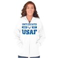 thumbnail image 4 of US Air Force Classic USAF Logo Unisex Plus Size Zip Hoodie Brisco Brands 2X, 4 of 5