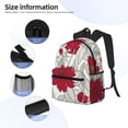 thumbnail image 3 of Fotbe Leaves And Anemone Mochila Ligera Casual para Laptop para Hombres y Mujeres, Mochila Impermeable de Uso Diario, Mochila para Universidad, 3 of 6