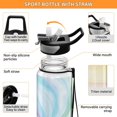 thumbnail image 4 of Sports Water Bottle 1000ML Tritan Food Grade Clear Water Bottle Fitness Outdoor Sports Bike Beautiful Vortex, 4 of 7