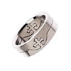 Metals Jewelry Men's / Women's Cross Puzzle Ring 316L Surgical Grade Stainless Steel 8mm Size 12