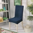 thumbnail image 4 of Feltree Solid Color Brushed High Elastic Chair Cover - Soft, Waterproof & Dirt-Resistant Slipcover for Dining Chairs, Universal Fit 16-24 Inch, Machine Washable, 4 of 7