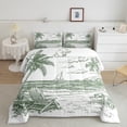 thumbnail image 2 of Erosebridal Palm Tree Comforter Sets Queen Size,Ocean Beach Bedding Queen Comforter Set,Botanical Decoration,Reversible,Ultra Soft,3-Piece, 2 of 8