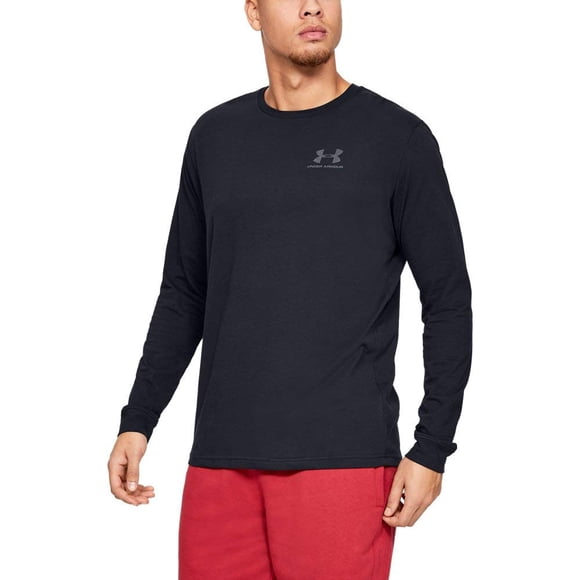 Camiseta Under Armour UA Sportstyle, pecho izquierdo, negra, XXXL