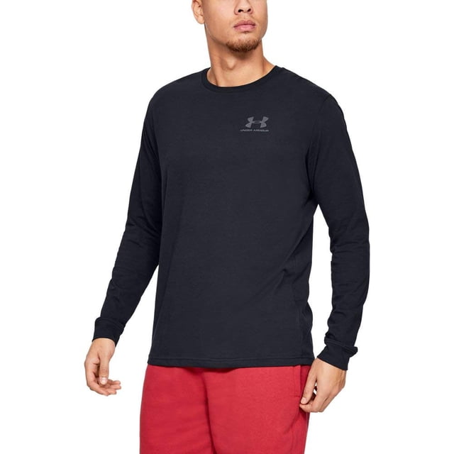 Camiseta Under Armour UA Sportstyle, pecho izquierdo, negra, XXXL